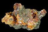 Orpiment Crystal Cluster on Pyrite - Peru #169085-1